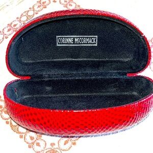 Corrine McCormack large sunnies case, red high glass case